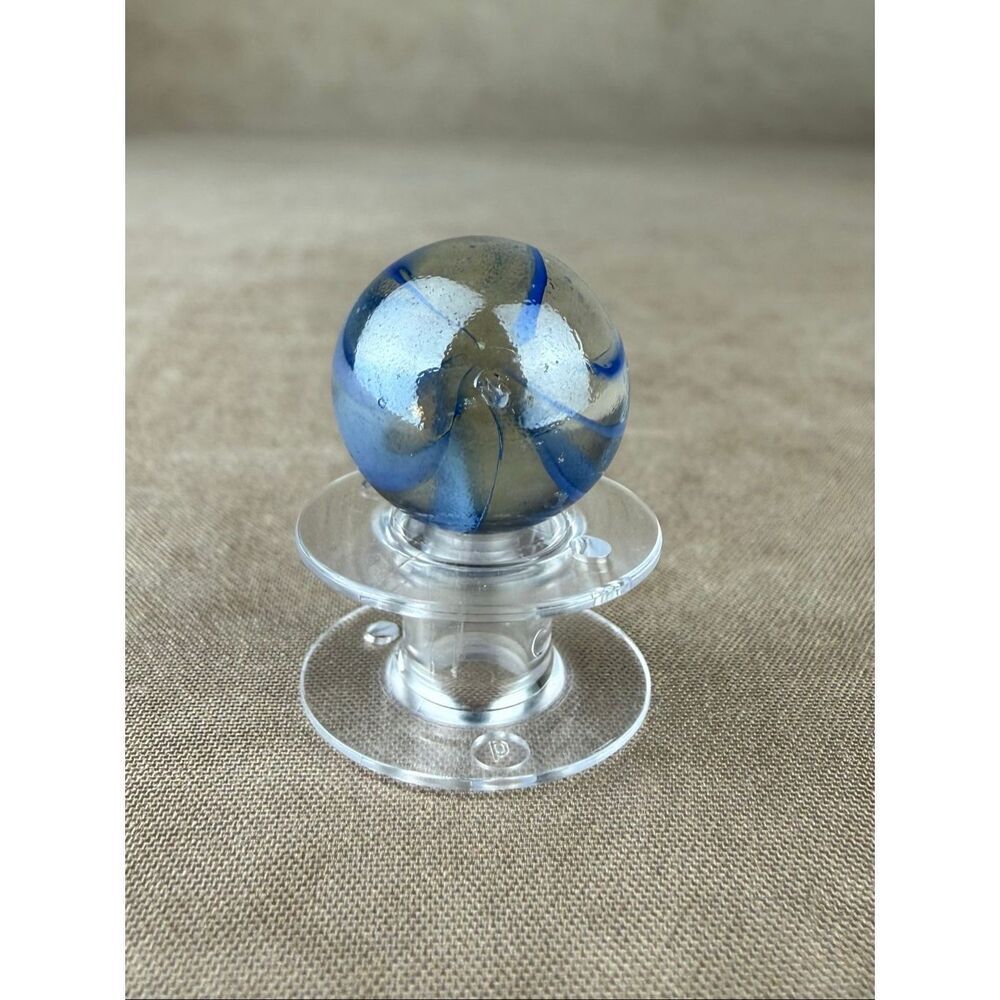 Vintage Vacor? Caged Cat Eye Marble Blue Swirl